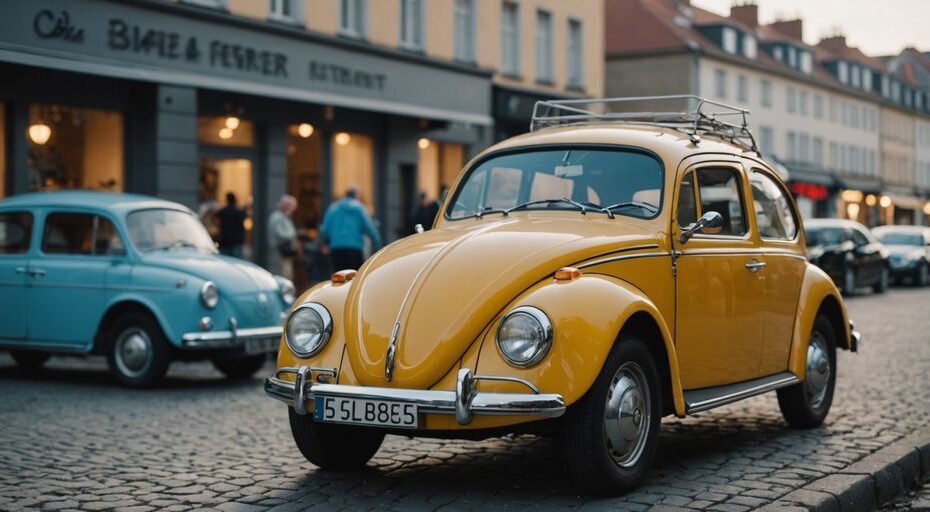 Restauriertes VW Käfer Armaturenbrett in makellosem Zustand.